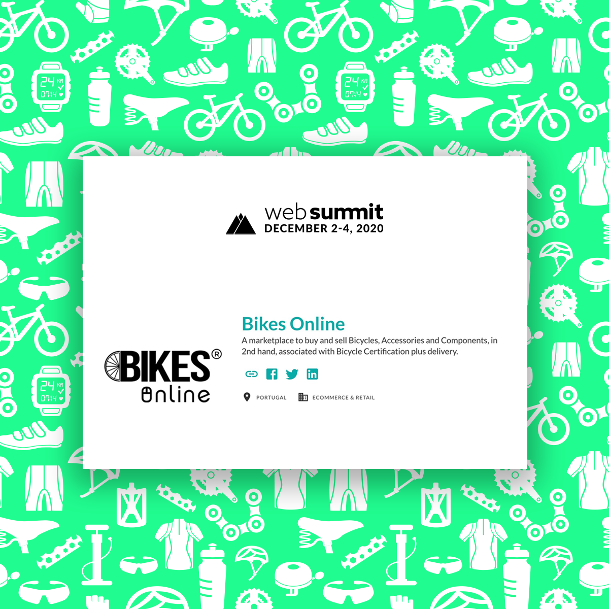 Bikes Online na Web Summit 2020